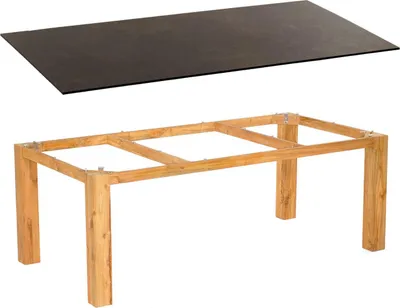 Produktbild von Sonnenpartner Gartentisch Base 200x100 cm Teakholz natur Tischsystem