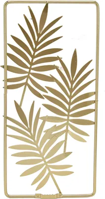 Zdjęcie produktu dla Metalowy dekor ścienny w kształcie liścia Złoty styl nordycki Elegancka atmosfera Solidny, trwały i odporny na zużycie metalowy dekor ścienny