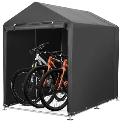 Produktbild von Fahrrad Unterstand 180x120x163 cm Zelt Garage Garten Schwarz