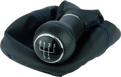 Produktbild von Schaltmanschette Schaltsack Naht Blau Schaltknauf für VW Golf 4 IV VW Bora Rahmen 23 mm 5 Gang