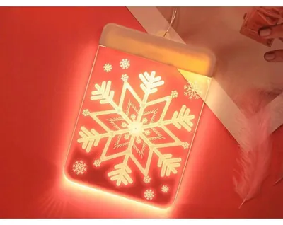 Obrázek produktu pro Verk 26014 Závěsná vánoční 3D LED dekorace svítící vločka