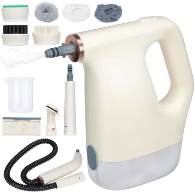 Obrázek produktu pro Přenosný ruční parní čistič, 1200 W, vysokoteplotní ruční parní čistič s 11 kusy příslušenství, víceúčelový, ideální do kuchyně, auta, koupelny