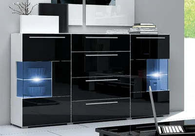 Image de Sideboard Armoire Buffet Meuble de rangement Commode