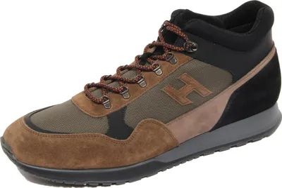 Produktbild von G3642 scarponcino uomo HOGAN grey/black suede/fabric shoes man