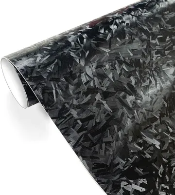 Image de Film carbone forgé 30 x 100 cm, film vinyle autocollant sans bulles pour voiture, film adhésif pour la décoration DIY de voitures, motos et vélos, films de protection de la peinture