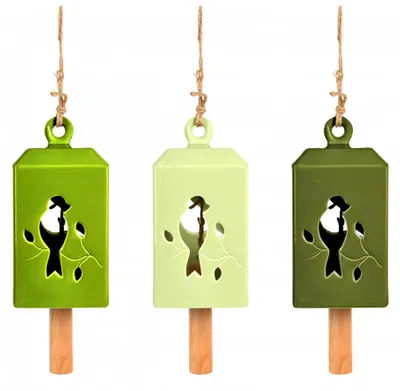 Image de Carillon - L 11,1 x l 11,1 x H 21,8 cm - Couleur aléatoire