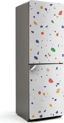 Obrázek produktu pro Abstraktní teracový vzor - Samolepka na lednici - Samolepka na lednici - Samolepicí fólie na lednici - Dekorace do kuchyně - 60x180 cm