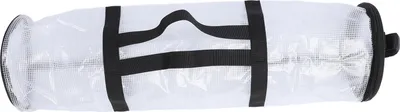 Produktbild von Tragbarer Geschenkpapier-Organizer, großes Fassungsvermögen, wasserdicht, faltbar, transparenter Geschenkpapierbehälter für Weihnachten, transparent, weiß