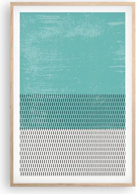 Produktbild von Gerahmtes Poster - Rahmen in heller Eiche - Abstraktion Modern Striche - 61x91,5 cm - Wand Bild - Wanddeko - Wandbilder - Kunstposter - Wandposter - Bilderrahmen - Bilder - Kunstdruck P2NPA61x91-4639
