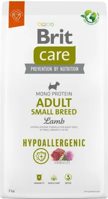Produktbild von BRIT Care Hypoallergenic Adult Small Breed Lamb&Rice - Trockenfutter für Hunde - 7 kg