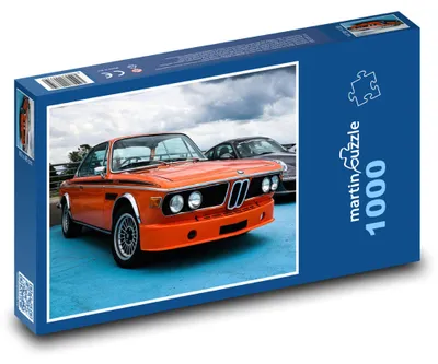 Zdjęcie produktu dla Puzzle 1000 Pomarańczowy retro samochód - martinpuzzle