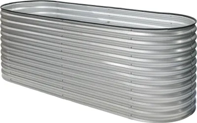 Produktbild von Westmann Grow Faster M Metall Hochbeet aus Wellblech Silber