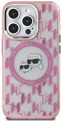 Immagine prodotto di Karl Lagerfeld Klhmp15Mhmckmhp Iphone 15Plus 6.7 Różowy/Pink Iml Monogram Karl&Choupette Testa Magsafe