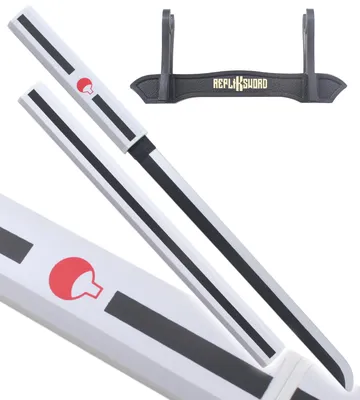 Produktbild von Naruto Mini Katana Sasuke Kusanagi Holzschwert - 45 cm Weiße Edition