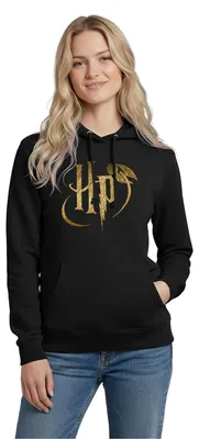 Produktbild von Spreadshirt Harry Potter HP Logo Damen Hoodie, XXL, Schwarz