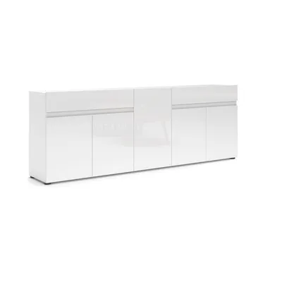 Produktbild von Sideboard >Mister< in weiss, Lack Hochglanz - 225x80x38cm (BxHxT)