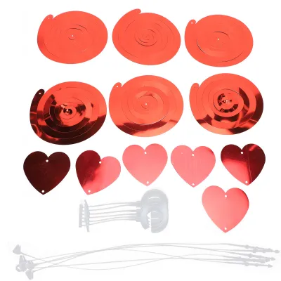 Produktbild von 3 Herzförmige Deko-Karten, Konfetti für Hochzeiten, Basteldekorationen, Partyzubehör