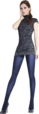 Produktbild von Giulia 70 Den blickdichte Strumpfhose Microfaser Damenstrumpfhose bunt Blues 70 Navy Peony M