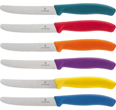 Image de Victorinox Swiss Classic Lot de 6 couteaux de table, multicolore