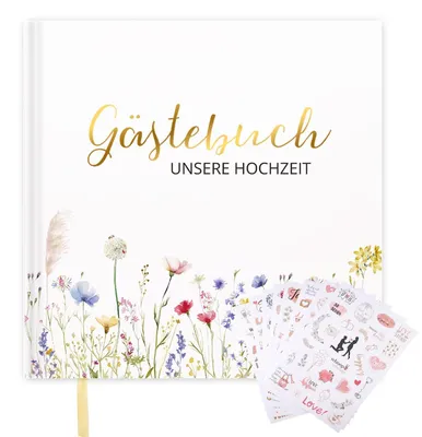 Produktbild von Hochwertiges Gästebuch mit elegantem Hardcover – 72 Seiten