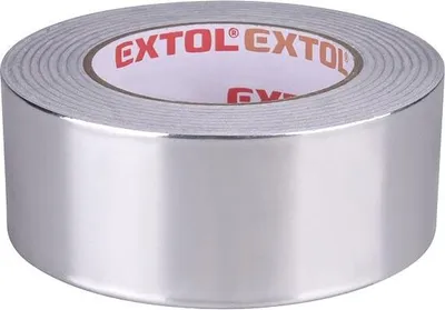 Zdjęcie produktu dla Taśma klejąca Extol Premium 8856332 ALU, aluminium, grubość 50 mm x 50 m. 0,03 mm, akryl. Klej