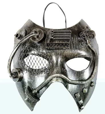 Produktbild von Gran Gala Steampunk Retro Ganzgesichtsmaske in Silber für Karneval & Mottopartys
