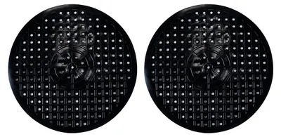 2er-Pack Gummi-Spülbecken-Schutzmatte, schwarz, Ø 31 cm