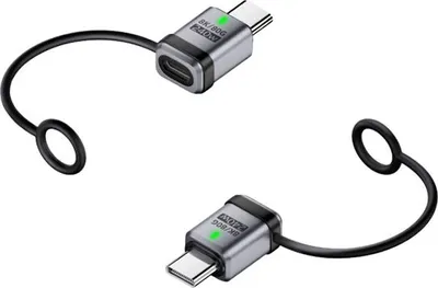 Image de INF Adaptateur Type-C Femelle vers Mâle 240W 120Gbps - Lot de 2 Argent