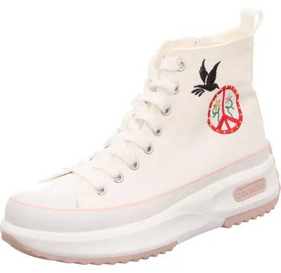 Produktbild von Dockers Knöchelschnürer in weiss/weiss kombi, Gr. 41