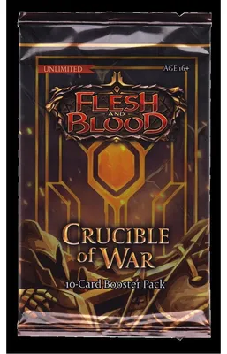 Produktbild von Flesh & Blood - Crucible of War - 1 Booster - Englisch Unlimitiert