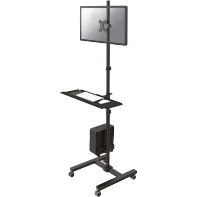 Produktbild von Neomounts FPMA-MOBILE1700 - Wagen - für LCD-Display / PC-Ausrüstung - Schwarz - Bildschirmgröße: 25.4-81.3 cm (10"-32")