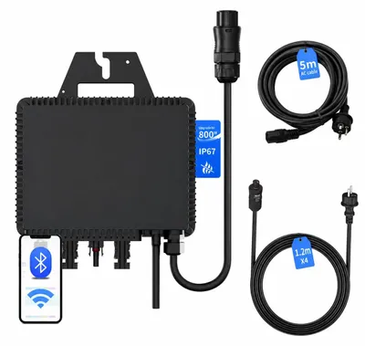 Imagen del producto de Microinversor de 800 W - Sistema solar para balcones - Eficiencia del 99,8% con tecnología MPPT