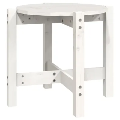 Produktbild von vidaXL Couchtisch Weiß Ø 52,5x45 cm Massivholz Kiefer