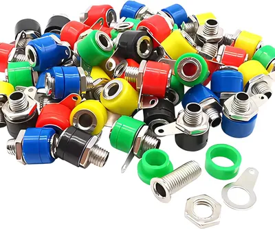 Imagen del producto de Conector tipo "banana" de 4 mm, 25 unidades, color , para conectores tipo "banana"