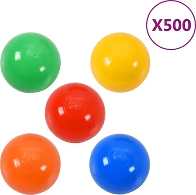 Produktbild von vidaXL Bälle für Bällebad 500 Stk. Mehrfarbig