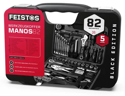 Obrázek produktu pro Kufr na nářadí FEISTOS Manos 82 vybavený 82 díly