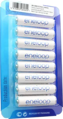 Produktbild von Panasonic eneloop Standard HR-4UTGB Case AAA Micro-Akku 8er Pack mit 2x AccuCell Case blau