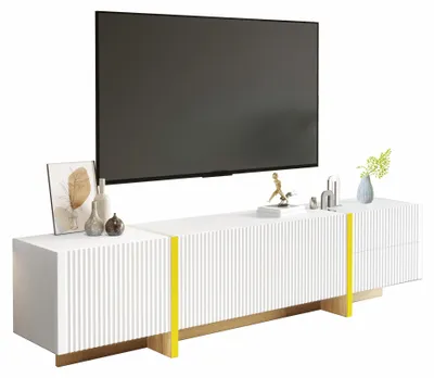 Produktbild von Lowboard / TV‑Schrank / TV‑Lowboard mit 3 Türen, 2 Schubladen, 190 cm