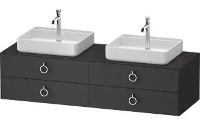 Produktbild von DURAVIT WT4996B58580000 Konsolen-WTU wandh. White Tulip 550x1