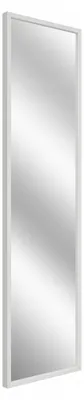 Image de STYLER Miroir mural FLORYDA, 32x122 cm, rectangulaire, blanc, cadre en MDF, design moderne, idéal pour l'entrée, la chambre, la salle de bain. Miroir vertical, décoratif, intemporel