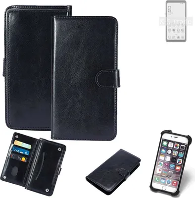 Produktbild von K-S-Trade 360° Hülle kompatibel mit HiSense A5 schwarz Kunstleder Case BookCase WalletCase Kunstlederederhülle Handyhülle, Rundumschutz Bumper
