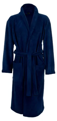 Produktbild von Fleece-Morgenmantel in Marineblau für Herren