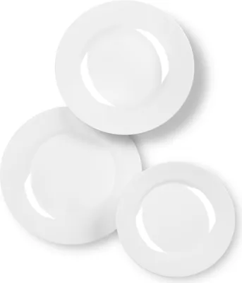 Produktbild von Excelsa Geschirrset 18-teiliges Toledo Glas Weiß