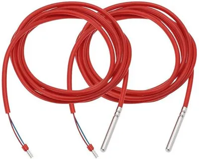 Image de Capteur de température étanche - Thermistance NTC - Régulation du chauffage - Utilisation sous l'eau - Câble de 2 mètres - Noir