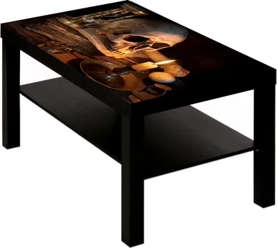 Produktbild von Couchtisch mit Motiv Gothic Hell Totenkopf
