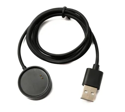 Zdjęcie produktu dla Kabel SYSTEM-S USB 2.0 100 cm do ładowania smartwatcha Realme Watch RMA161 w kolorze czarnym