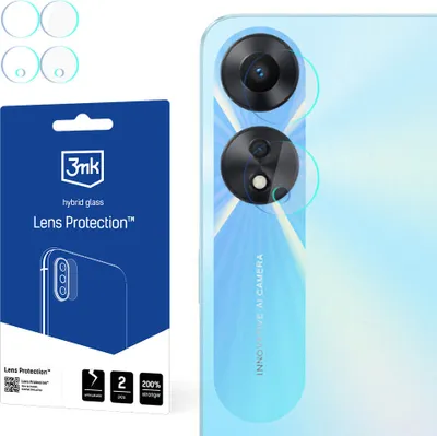 Produktbild von 3mk Hybridglas Lens Protection für Oppo A58 5G  Kamera Objektiv Kameralinse 0,16mm 6H (4 Stück)
