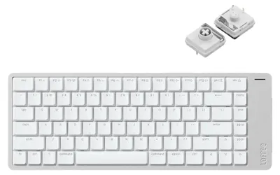 Produktbild von Lofree Flow 2 Kabellose Mechanische Tastatur Low Profile - Silver / Surfer Switches