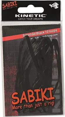 Produktbild von Kinetic Sabiki Seidenhaken Seidenschlaufe Hornhechtfäden Hornhechtschlaufe Schwarz