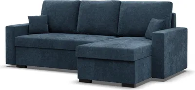 Produktbild von Ecksofa ZUNO mit Schlaffunktion, Rechts, Dunkelblau, Schlaffläche 200x140cm